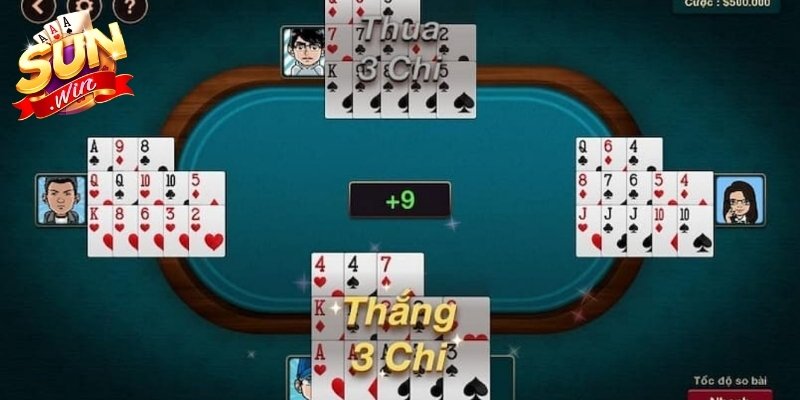 Cách chơi bài Binh 13 Lá khi xếp đúng thứ tự các chi để tránh bị binh lủng